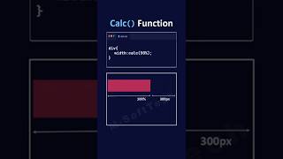 css calc function css3 shorts shortsfeed webdesign webdevelopment coding viralshort html5 [upl. by Hallee]