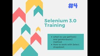 getText and getAttribute in Selenium and working with dropdown 4 [upl. by Verneuil594]