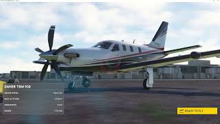 Daher TBM 930 to Buffalo NY  full checklist cold start ILS Approach  Autopilot [upl. by Eeram340]