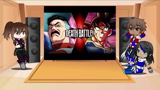 Me and my friends react to Bardock vs Omni Man  Gacha Club  GCMM [upl. by Greg]