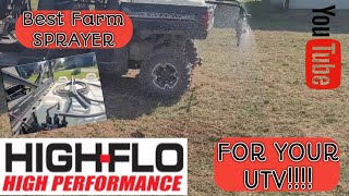 Fimco 65 gallon Boomless UTV Sprayer Review polaris [upl. by Annalla]