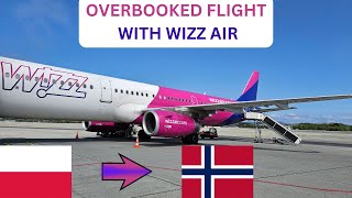 TRIP REPORT  OVERBOOKED FLIGHT ON WIZZ AIR  BUSINESS LOUNGE  KRAKOW TO STAVANGER ON AIRBUS A321 [upl. by Skeie]