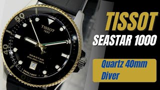 New Tissot Seastar 1000 Quartz 40mm Diver [upl. by Paymar]