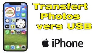 Comment transferer photo iPhone vers cle USB ou disque dur externe [upl. by Klenk]