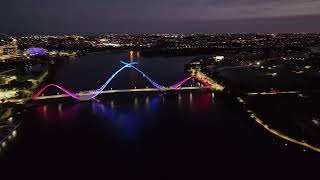 Matagarup bridge at night [upl. by Salomo]