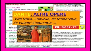 📙 DANTE ALTRE OPERE Vita Nova Convivio de Monarchia de Vulgari Eloquentia [upl. by Samanthia]