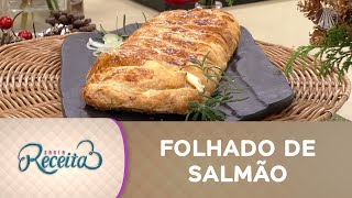 Sugestão de receita fácil mas digna de restaurante Folhado de Salmão [upl. by Rekab479]