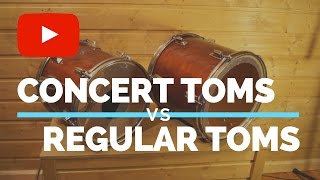 Concert Toms vs Regular Toms  Comparison [upl. by Aisorbma]