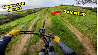 Woodys Bike Park is Epic Massive Jumps and Sick Tracks with UK Pro Rider Tom Isted [upl. by Arobed]