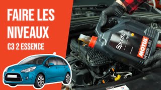 Faire ses niveaux Citroën C3 2 12 VTi 📏 [upl. by Ihab306]