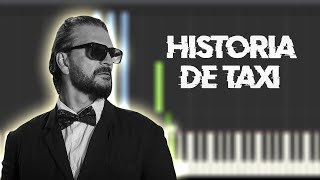 Ricardo Arjona  Historia de taxi  Instrumental Piano Tutorial  Partitura  Karaoke  MIDI [upl. by Reitman]