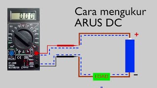 Cara mengukur Arus DC menggunakan AVO meter DT830B [upl. by Westfahl]