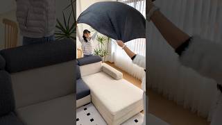 👉Sofa Cover  Protect amp Gorgeous Look Your Sofa satisfying short [upl. by Seavir71]