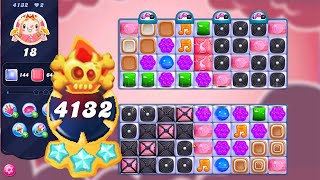 Candy Crush Saga Level 4132 NO BOOSTERS  Legendary Level  3 Sugar Stars 🌟🌟🌟 [upl. by Hollinger]