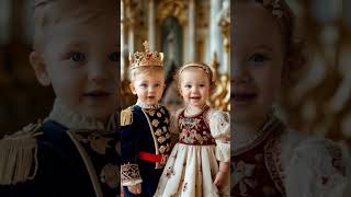 cute royal baby fashion show ai youtubeshorts cute baby [upl. by Yerocal]