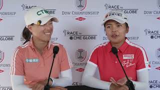 Ssu Chia Cheng amp Wei Ling Hsu Saturday Flash Interview Friday 2024 Dow Championship © LPGA [upl. by Eidnil]