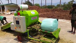 Santhosh  2229 SILAGE WRAP BALER [upl. by Rushing]