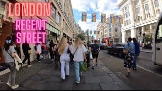 London walk  REGENT STREET CENTRAL LONDON [upl. by Aneroc]