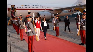 Su Majestad la Reina llega al Aeropuerto Internacional “La Aurora” en Ciudad de Guatemala [upl. by Vernon]