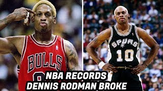 NBA Records DENNIS RODMAN Has Broken Rebounding Machine [upl. by Htbazile195]