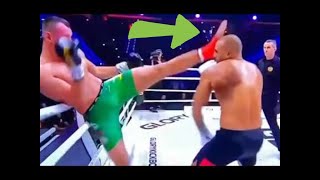 ULTRA SLOW MO😲 Arkadiusz Wrzosek Knockout Badr hari by head kick in Glory 78 🤯 Badr l [upl. by Conrado]