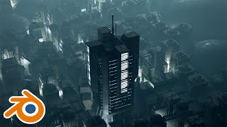 Creating Futuristic Buildings  Blender Tutorial [upl. by Notfa868]