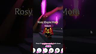 ˚♡ Making a NEON Rosy Maple Leaf Moth   garden egg pet   Adopt me roblox adoptme [upl. by Oicirbaf856]