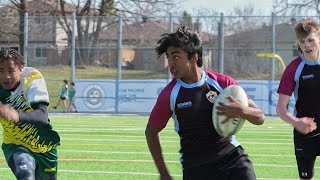 Banting High School Rugby Highlights  Barrie Ontario  April 16th 2024 [upl. by Eiramaliehs771]