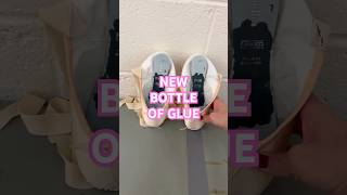 NEW BOTTLE OF GLUE ballerinaballetgluedancerasmrrealitynewpointeshoesroutine [upl. by Oicor]