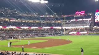 Atlanta Braves Tomahawk Chop at SunTrust Park [upl. by Ruttger482]