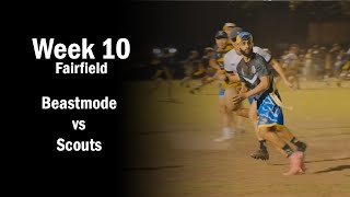 Beastmode vs Scouts  Fairfield Tuesday Oztag Div 1  Week 10 [upl. by Fotina]