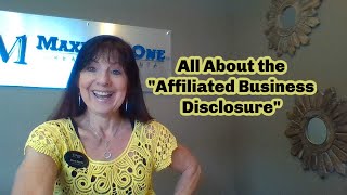 All About the quotAffiliated Business Disclosurequot [upl. by Onej]