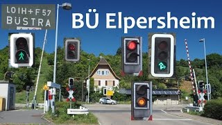 BÜ Elpersheim „AmpelBlinklichtanlage“ mit BR 628 amp Fußgänger [upl. by Romney]