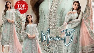 MariaB ♥️ Luxury Chiffon Collection 2023 🤩 Part Wear Dresses 💥 MPC23104 Mint Green  💯 A Copy [upl. by Berman270]