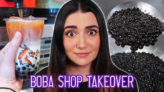 I Ran A Boba Tea Shop For A Day [upl. by Aliled]