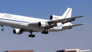 STARGAZER LOCKHEED L1011 TRISTAR Arriving at Long Beach Airport [upl. by Aliac17]