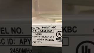 Frigidaire microwave oven door latch repair FGMV173KBC [upl. by Srini]