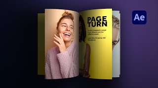 Page Flip Animation  After Effects Tutorial [upl. by Eenot]