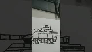 Drawing of tank artlikesharecommentssubscribe [upl. by Grannie]