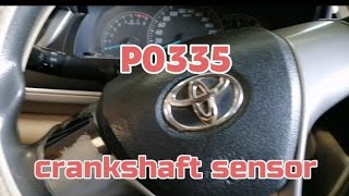 P0335 Crankshaft position CKP sensor A circuit TOYOTA CAMRY [upl. by Sucramaj]