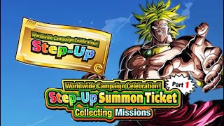 HOW TO GET THE 50 WORLDWIDE CAMPAIGN STEPUP SUMMON TICKETS 2024 PART 1 DBZ DOKKAN BATTLE [upl. by Nelsen]