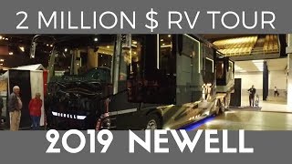 Tour a 2 Million Dollar Luxury RV  2019 Newell Coach Walkthrough seen at the 2018 Tampa RV Show [upl. by Lynnworth]