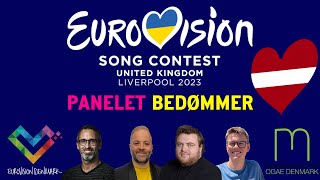 🇱🇻 Sudden Lights  quotAijāquot  Letland  Panelet bedømmer Eurovision 2023 [upl. by Notsirhc491]