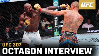 Khalil Rountree Jr Octagon Interview  UFC 307 [upl. by Lacie132]