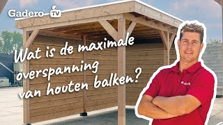 Wat is de maximale overspanning van houten balken [upl. by Hgielrak582]