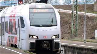 Züge in LUDWIGSHAFEN RHEIN HBF mit SBahn RheinNeckar Straßenbahn MA  LU SüWeX [upl. by Meares]