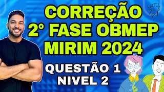 CORREÇÃO 2 FASE OBMEP MIRIM NÍVEL 2 2024  QUANTOS TRIANGULOS BRANCOS HÁ NA FIGURA [upl. by Sayce875]