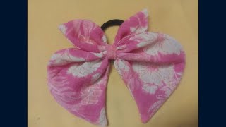 Making Bows from Fabric  Easy DIY Craft Tutorial for Beginners [upl. by Noled]