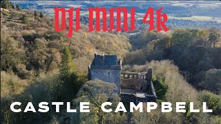 DJI Mini 4k Drone Shot of the stunning Castle Campbell Dollar Glen [upl. by Clemmy]