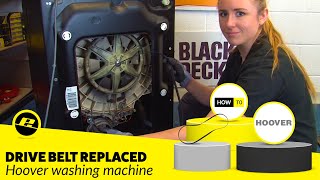 How to Replace the Drive Belt on a Hoover Washing Machine [upl. by Naerda454]